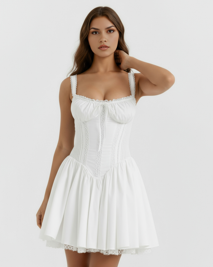 Brynn | White Corset Mini Dress Women&