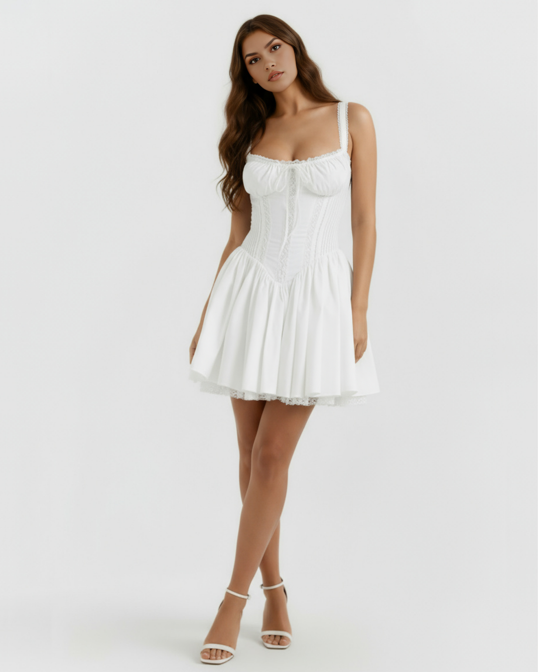 Brynn | White Corset Mini Dress Women&