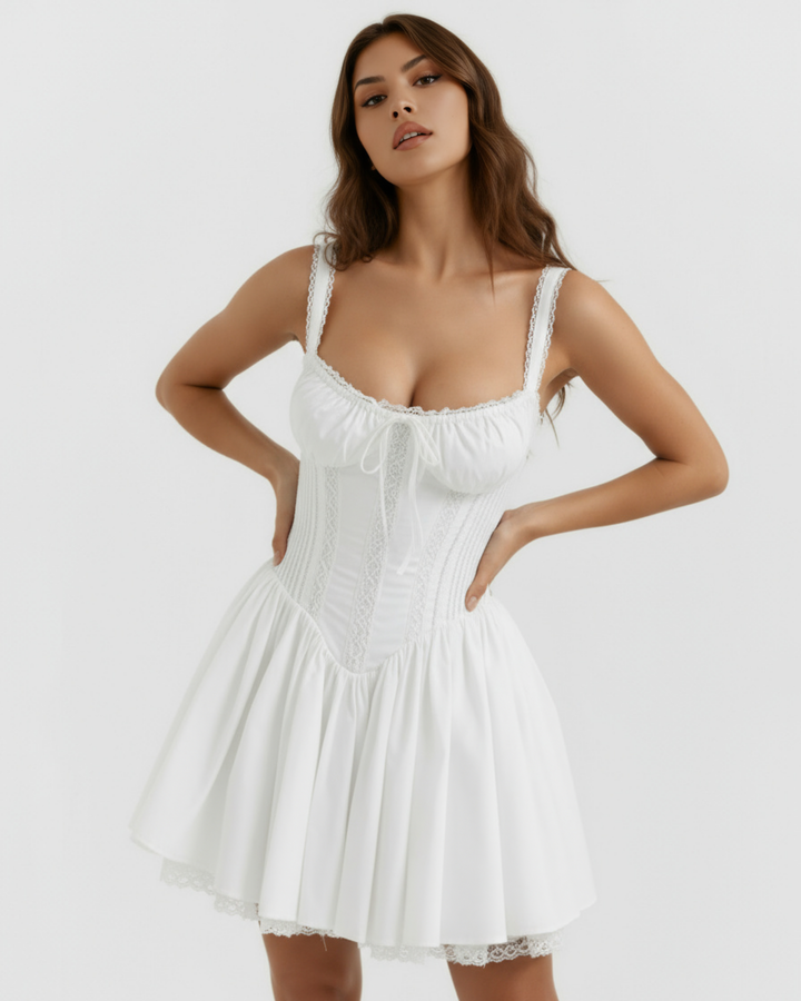 Brynn | White Corset Mini Dress Women&