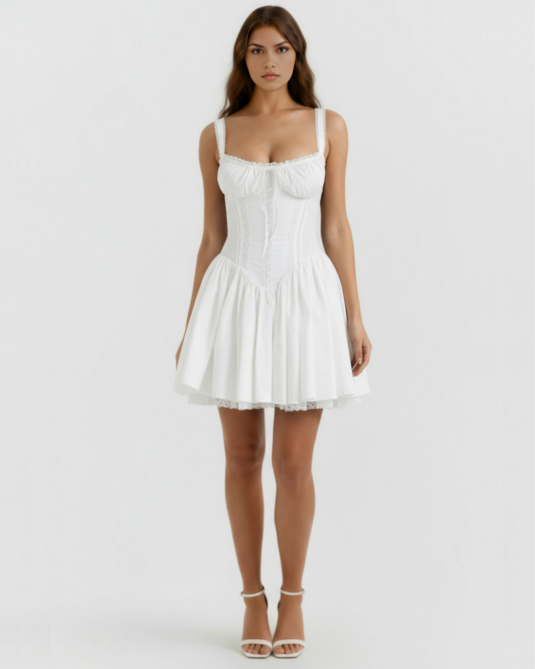 Brynn | White Corset Mini Dress Women&