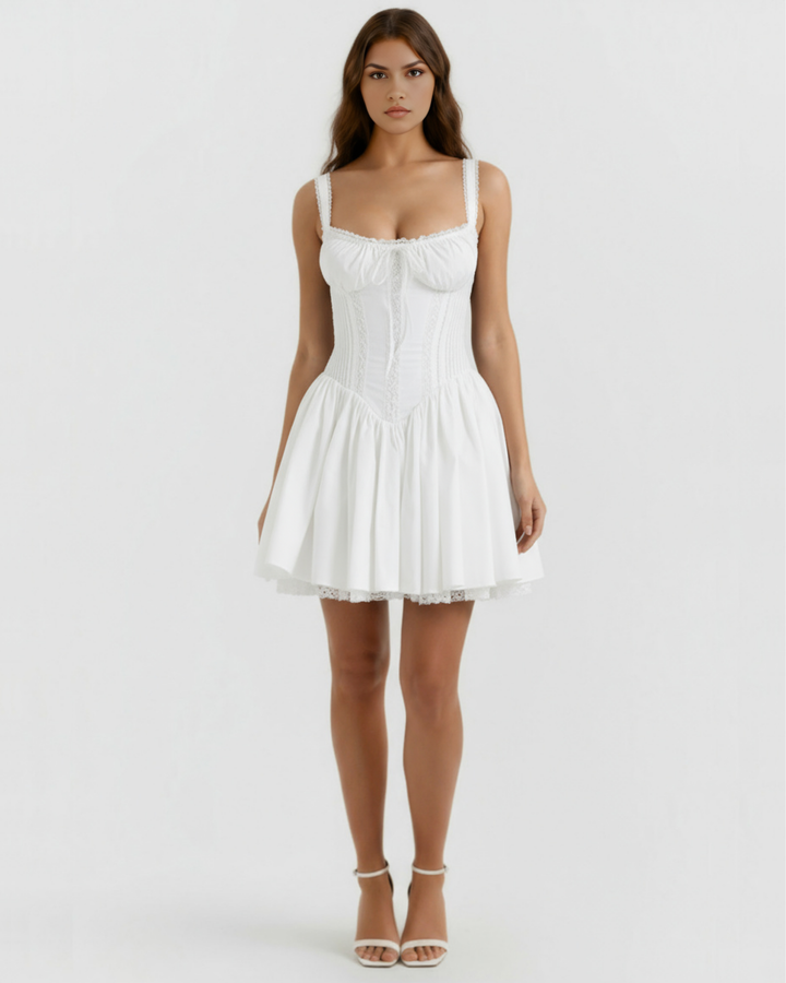 Brynn | White Corset Mini Dress Women&