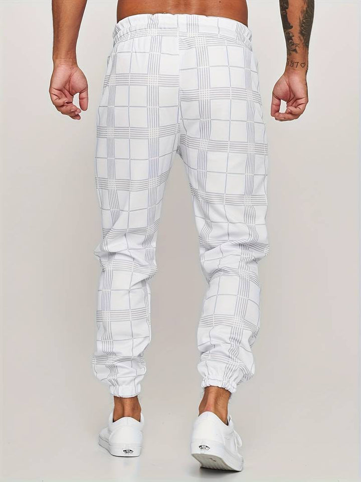 Check Print Joggers | Slim Fit with Tapered Ankle