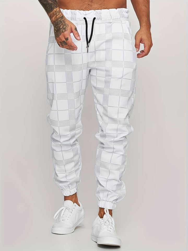 Check Print Joggers | Slim Fit with Tapered Ankle