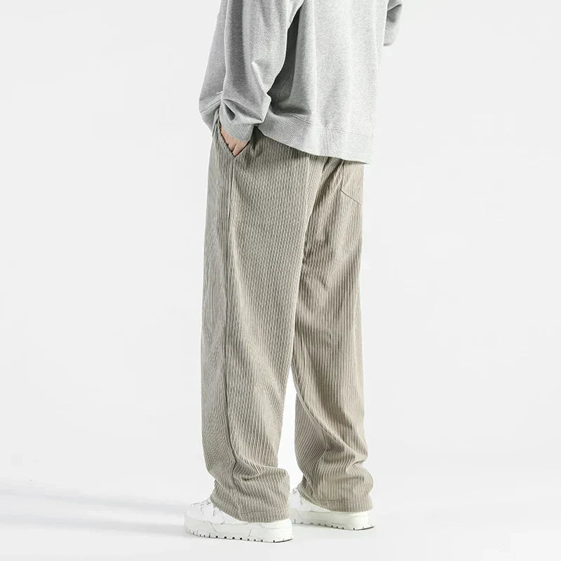 Corduroy Sweatpants Baggy Drawstring