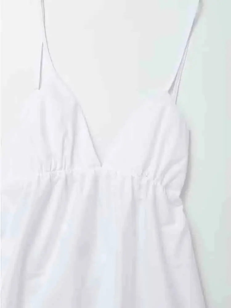 Ivy | White Backless Maxi Dress Women