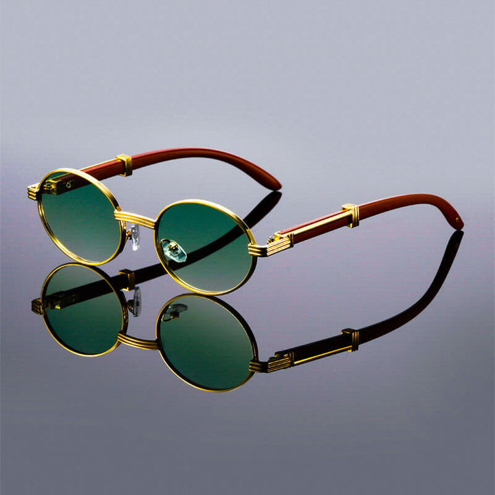 Kendall | Retro Oval Frame Mens Sunglasses