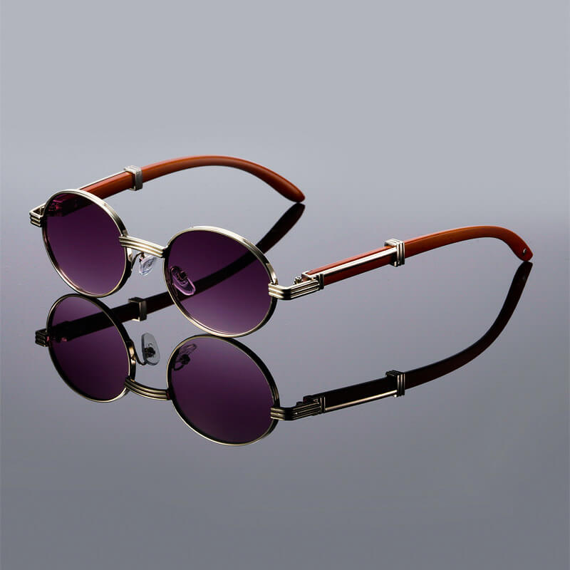 Kendall | Retro Oval Frame Mens Sunglasses