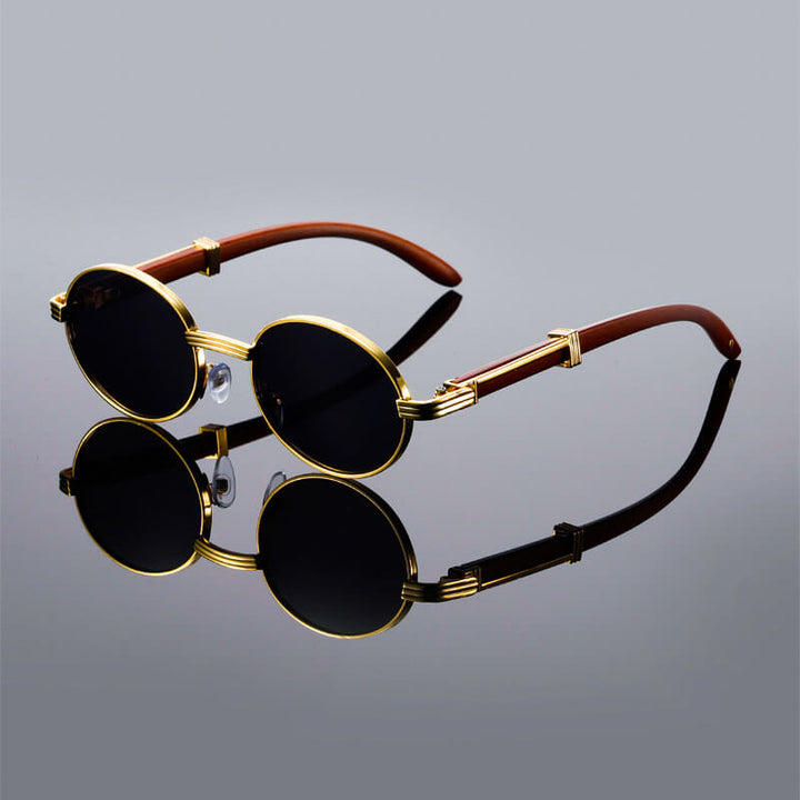 Kendall | Retro Oval Frame Mens Sunglasses