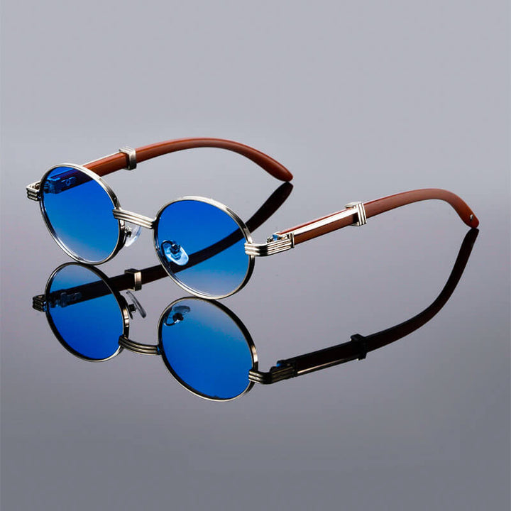 Kendall | Retro Oval Frame Mens Sunglasses