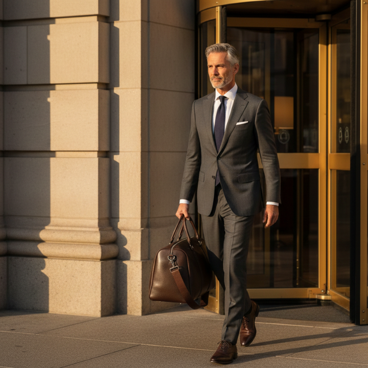 Morgan | Black Bags Leather Duffle Travel Bag