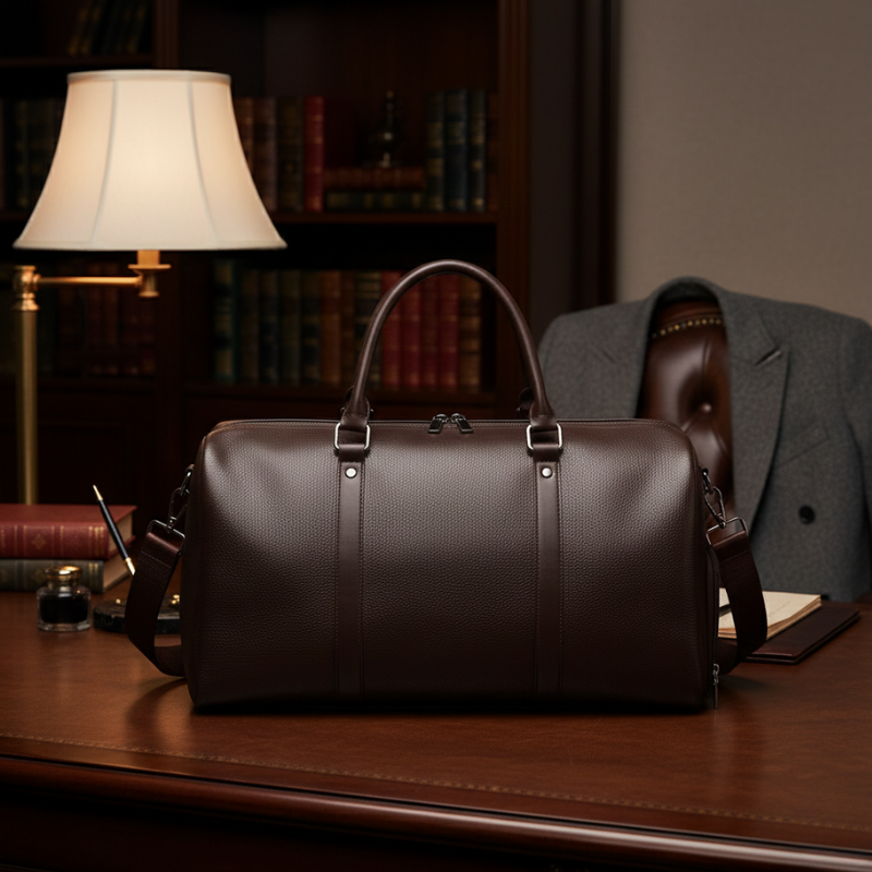 Morgan | Black Bags Leather Duffle Travel Bag