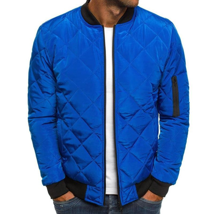 Quilted Bomber Jacket | Zip Front Classic Fit