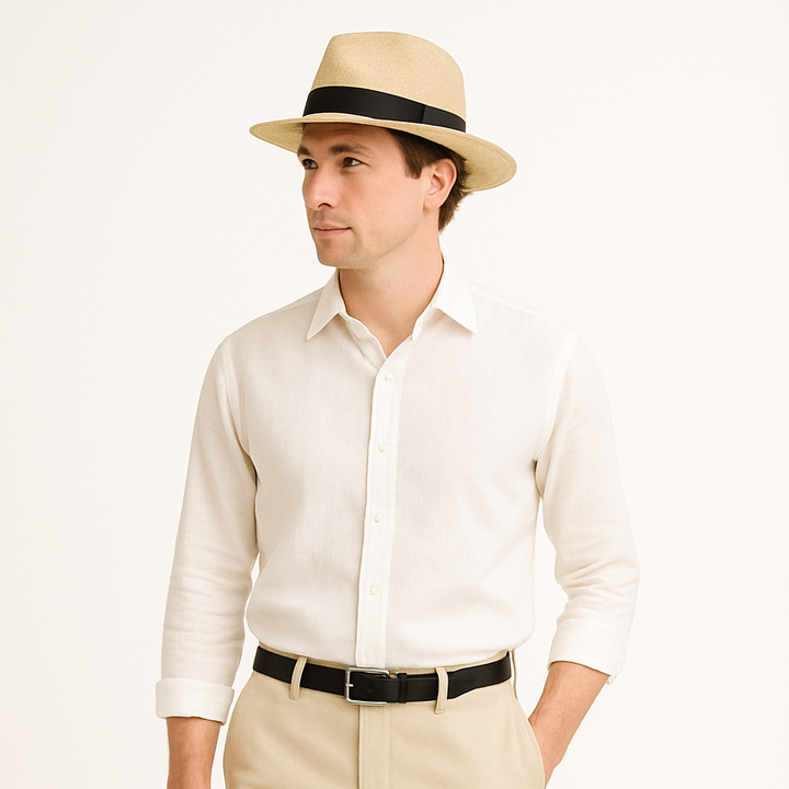 Quinn | Wide Brim Straw Panama Hat